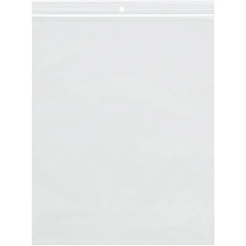3 x 4 (4 mil) Reclosable Poly Bags With Hang Hole 1000/Case
