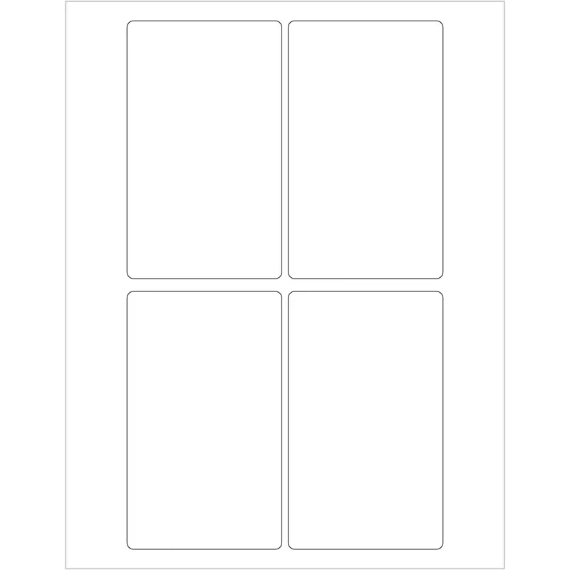 3 x 5" Weather-Resistant Laser Labels 400/Case