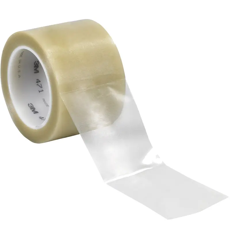 3" x 36 yds. Clear 3M 471 Vinyl Tape 12/Case