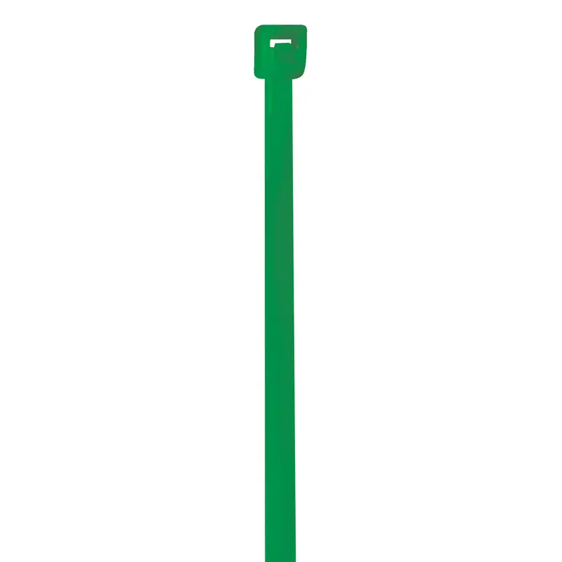 4" (18 lb Tensile) Green Cable Ties 1000/Case
