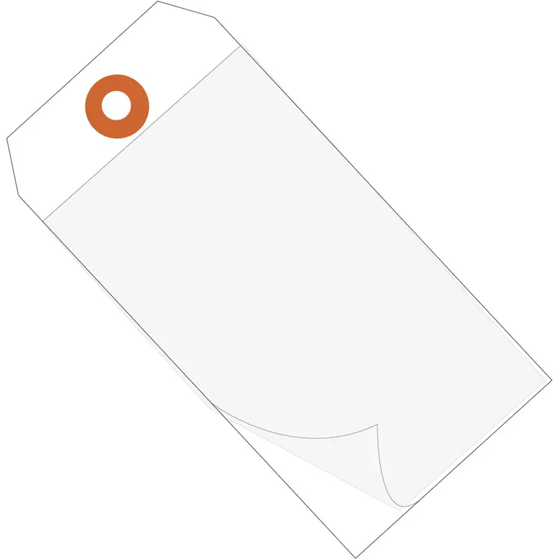 4 3/4 x 2 3/8 White Self-Laminating Tags 100/Case