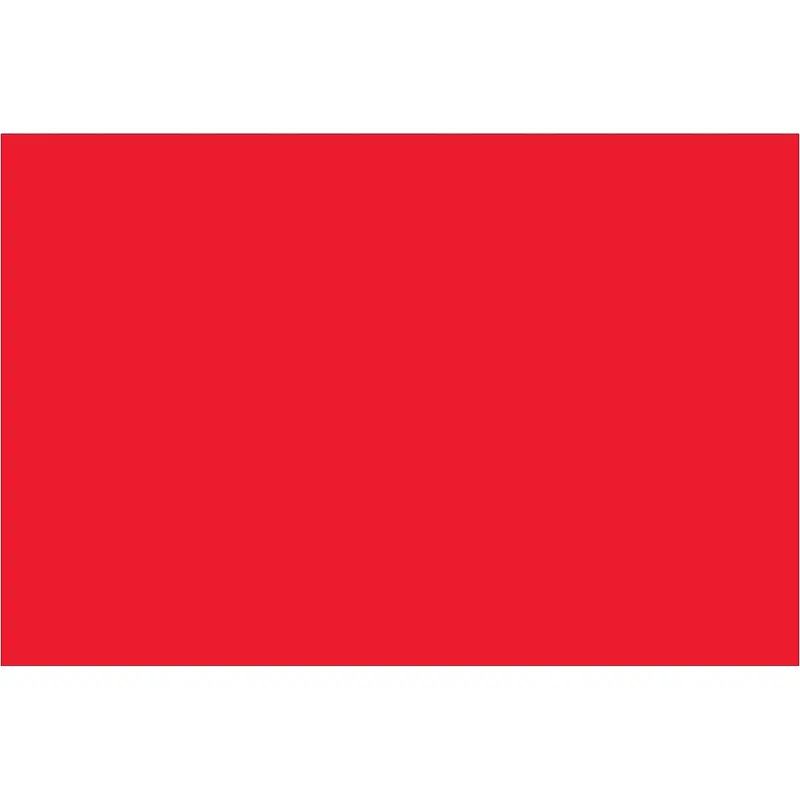 4 x 6" Fluorescent Red Inventory Rectangle Labels 500/Roll