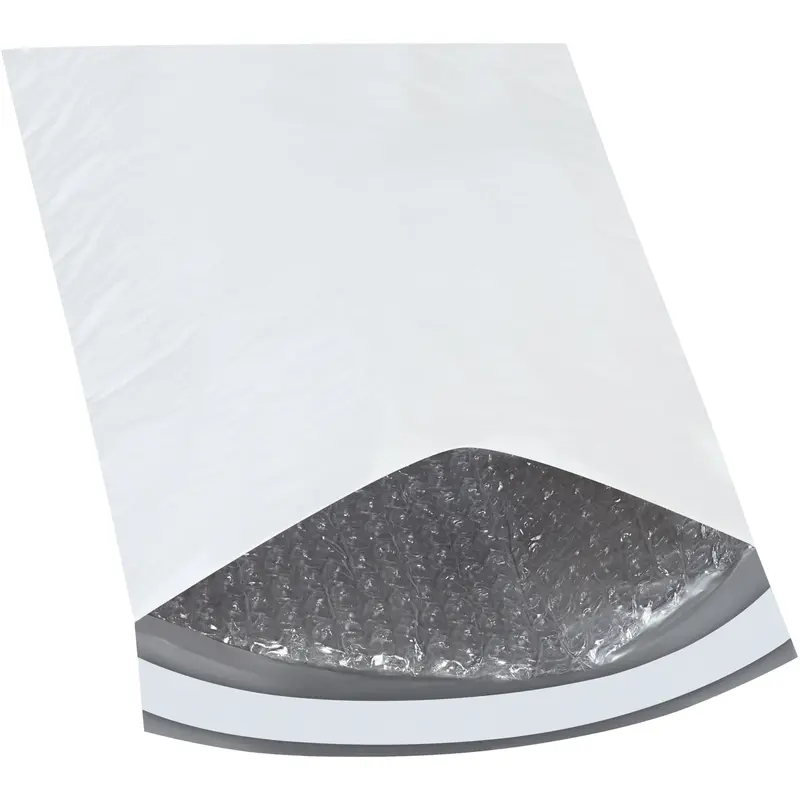 8 1/2 x 12 - #2 Self-Seal White Poly Bubble Mailers - 25/Case