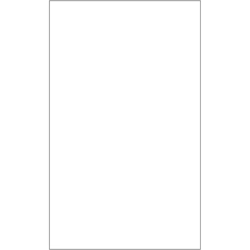 8 1/2 x 14" White Rectangle Laser Labels 100/Case