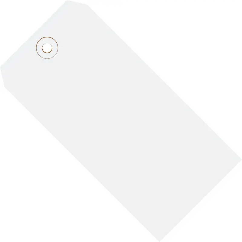 8 x 4 White Tags (THICK BOARD - 13 POINT) 500/Case