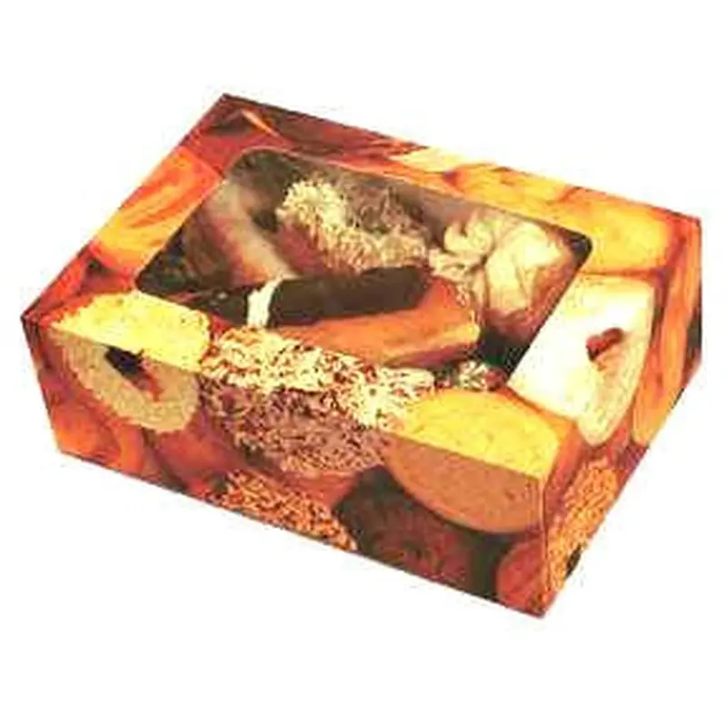 9-1/2 x 8 x 3-3/4 Window Donut Boxes (12 Count) 200/Case
