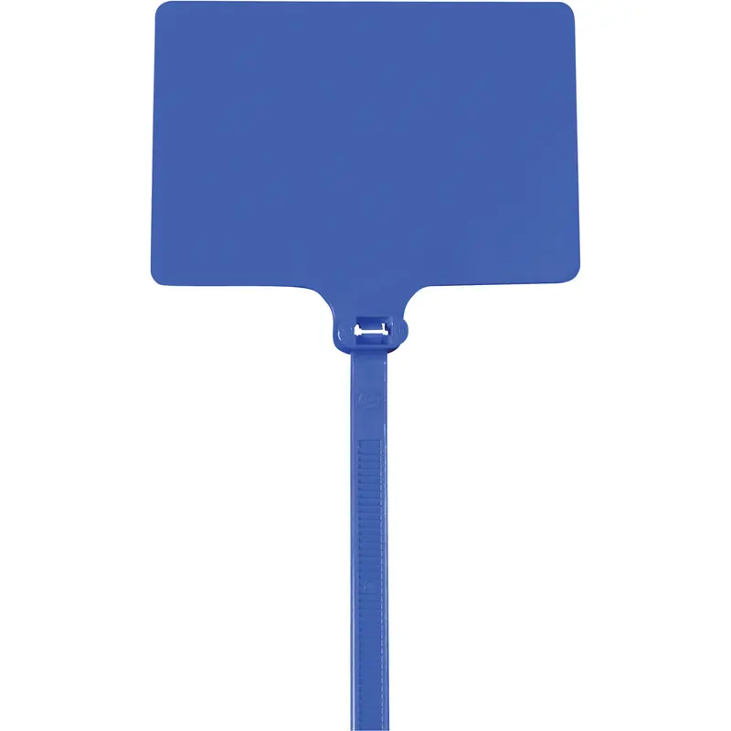 9" (120 lb Tensile) Blue Identification Cable Ties 100/Case