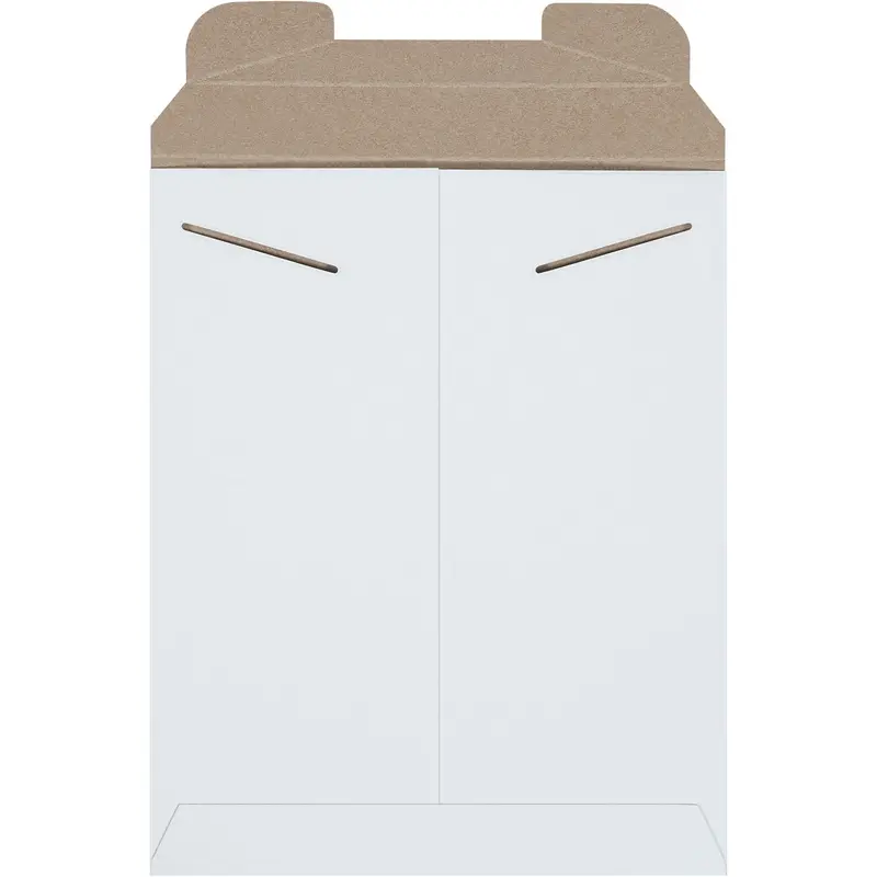 9 3/4 x 12 1/4 White Rigid Mailer 100/Case