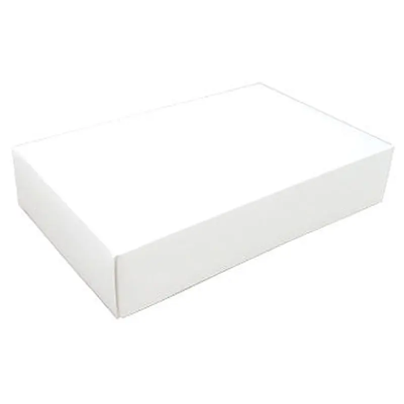 9-5/8 x 6-1/8 x 2 White 2 lb. Rectangular Candy Box LID 250/Case