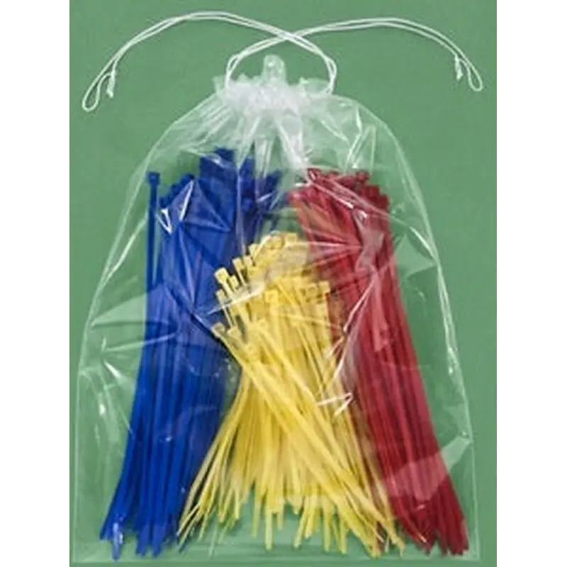 9 x 12 (2 mil) Clear Double Drawstring Bags 1000/Case