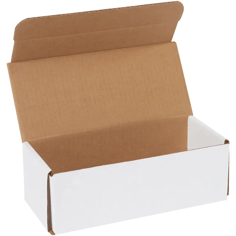 9 x 4 x 3 White Corrugated Mailers  50/Bundle