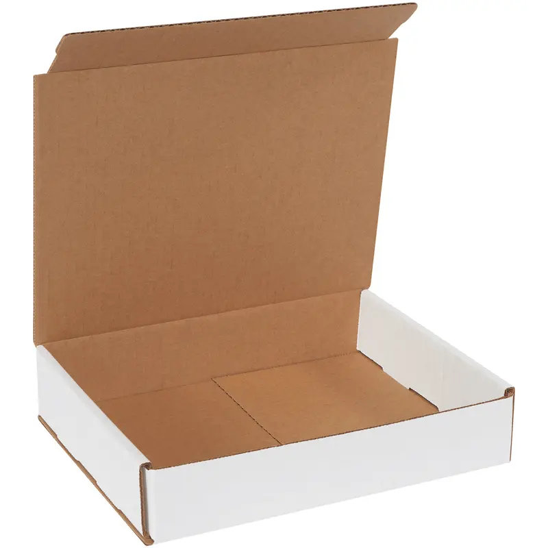 9 x 6 x 2 White Corrugated Mailers  50/Bundle