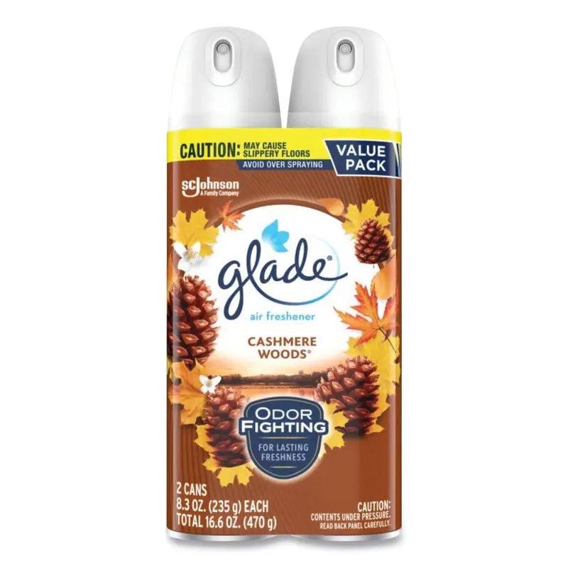 Air Freshener, Cashmere Woods, 8.3 oz Aerosol Spray,  3/Carton