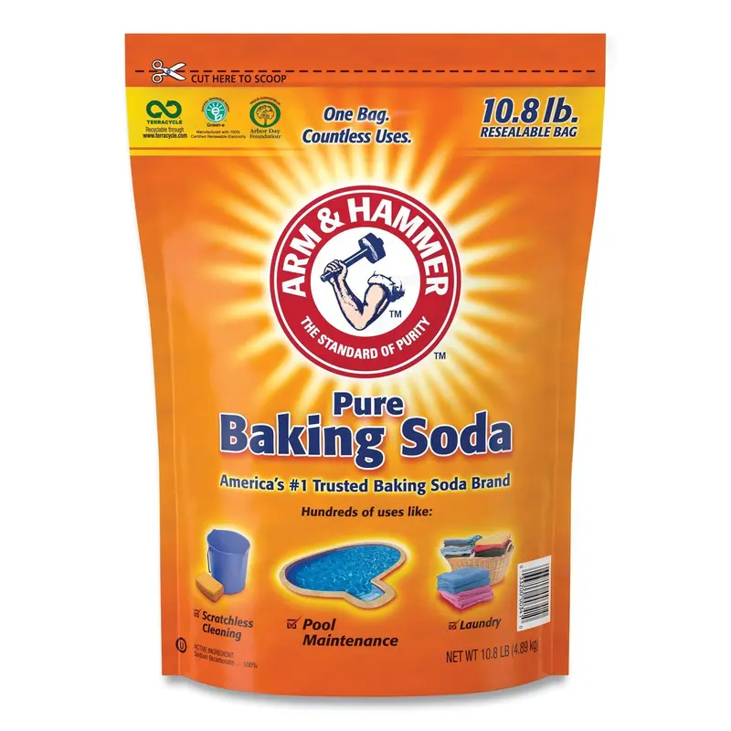 Baking Soda, 10.8 lb Bag, 4/Carton