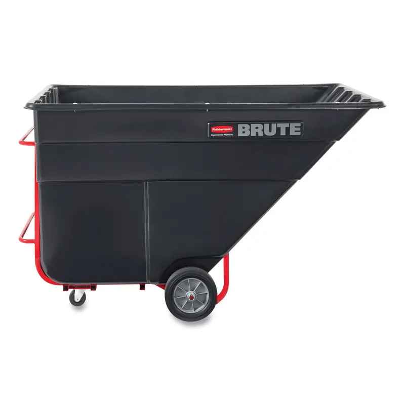 BRUTE Rotomolded Tilt Truck, 303 gal, 1,200 lb Capacity, Plastic, Black