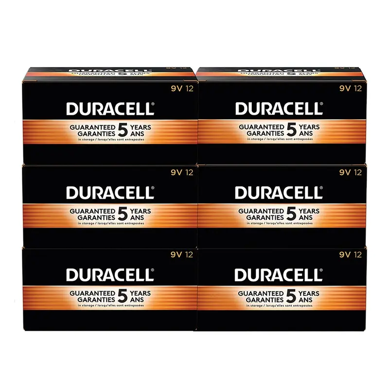 CopperTop Alkaline 9V Batteries, 72/Carton