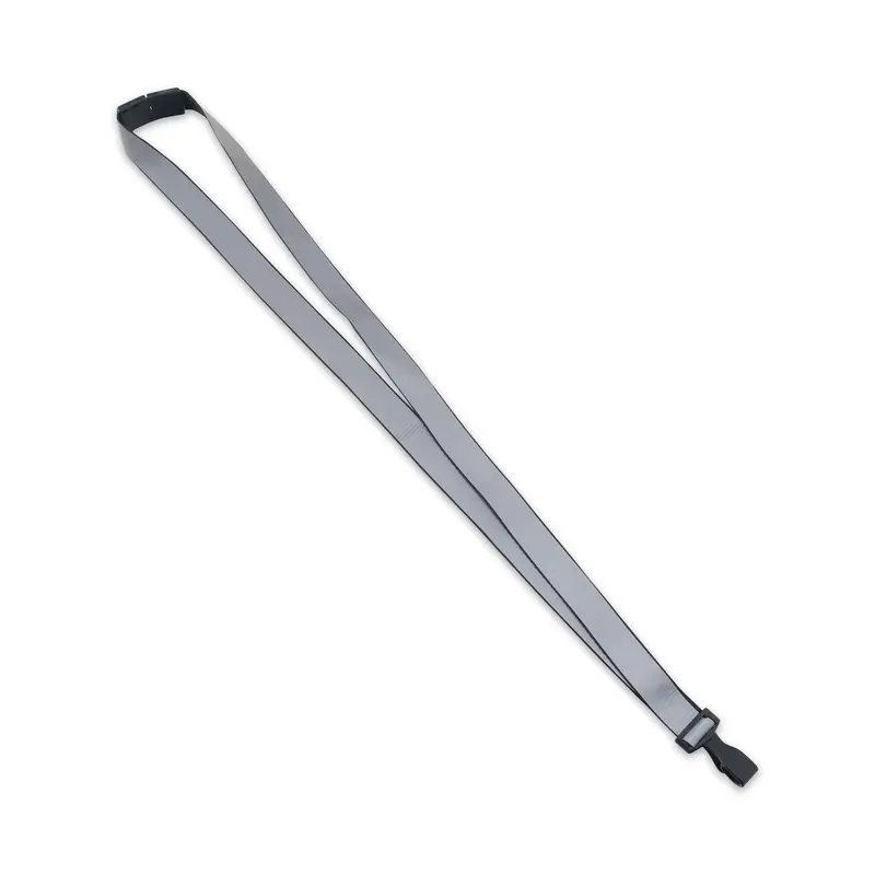 Deluxe Safety Lanyards, Metal J-Hook Style, 36" Long, Black, 24/Box