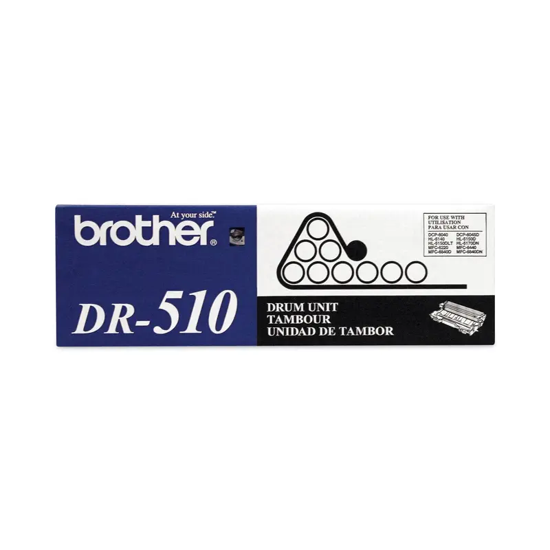 DR510 Drum Unit, 20,000 Page-Yield, Black