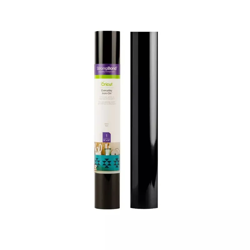 Everyday Iron-On Material for Assorted Surfaces, 12 x 24, Black