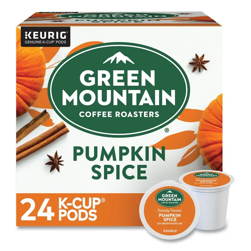 Fair Trade Certified Pumpkin Spice Flavored Coffee K-Cups, 24/Box