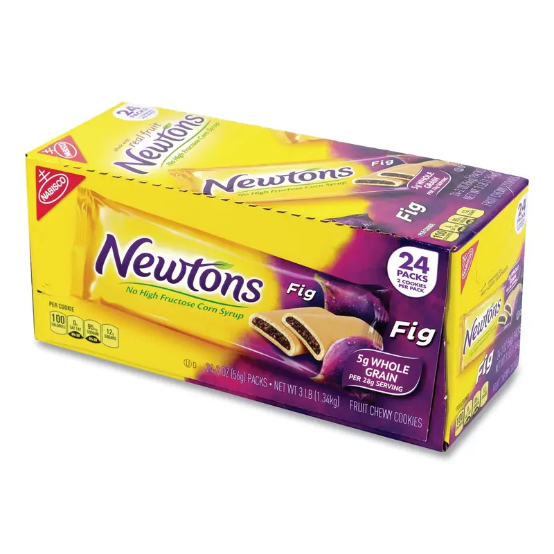 Fig Newtons, 2 oz Pack, 2 Cookies/Pack 24 Packs/Box