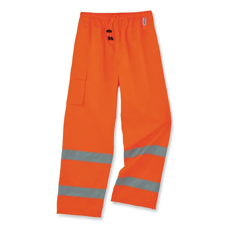 GloWear 8915 Class E Hi-Vis Rain Pants, 2X-Large, Orange