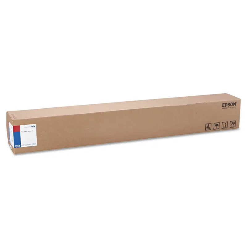 Hot Press Natural Fine Art Paper Roll, 16 mil, 44" x 50 ft, Smooth Matte Natural
