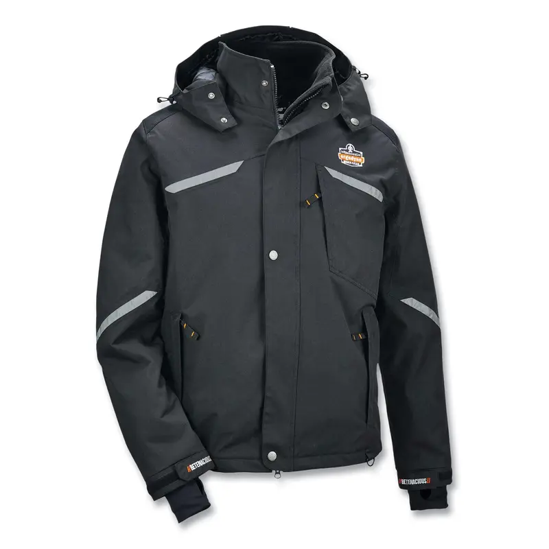 N-Ferno 6466 Thermal Jacket with 500D Nylon Shell, 4X-Large, Black