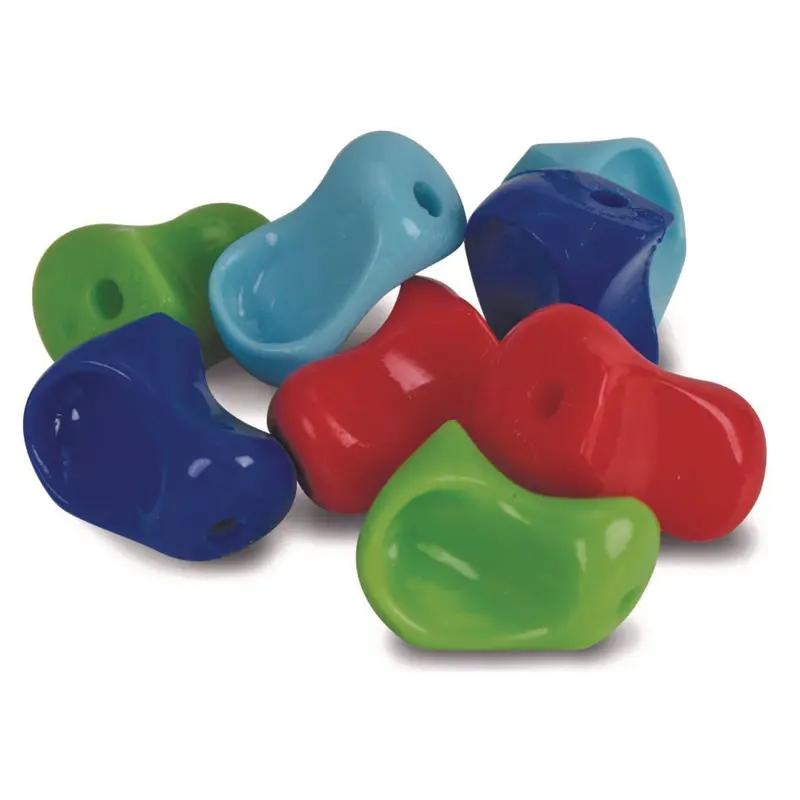 Pinch Pencil Grip, 1" Long, Assorted Colors, 100/Carton