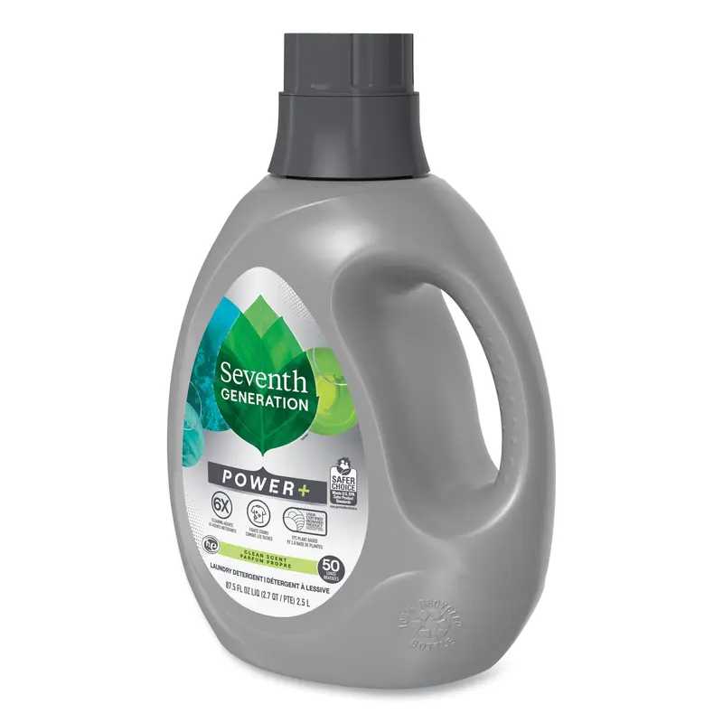 Power  Laundry Detergent, Clean Scent, 87.5 oz Bottle