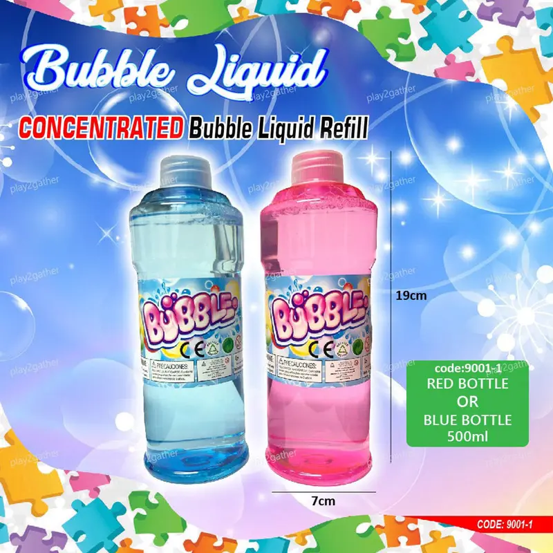 Bubbles Liquid Funny Soap Water  Summer Toy Filling Liquid 500mlBlue