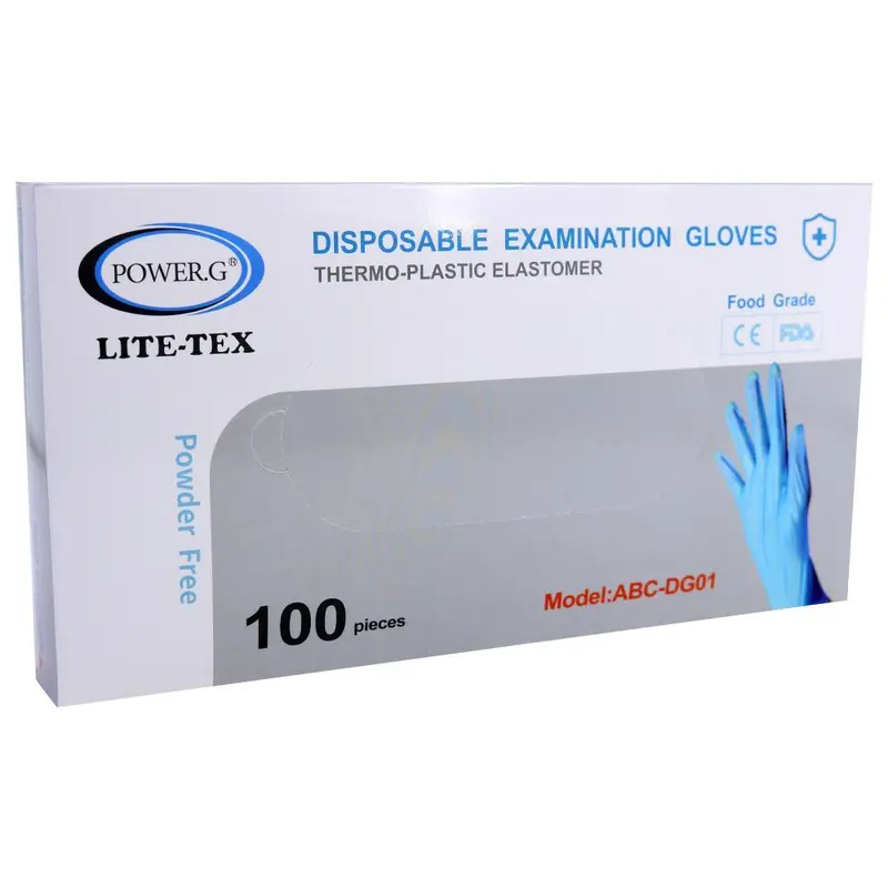 Lite-Tex Disposable Examination Gloves 100 pcsTransparent / Medium