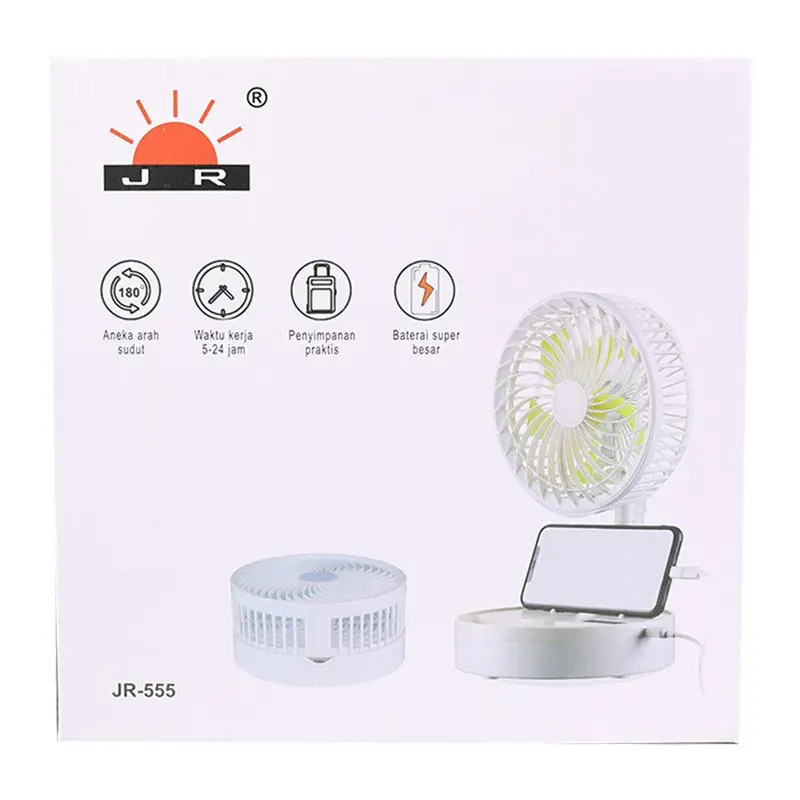 **(NET)** JR Usb Rechargeable Fan (Net) / 245-15Green