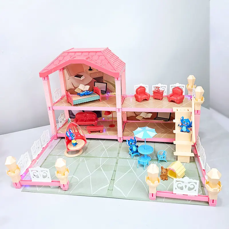 ( Net ) Lilo And Stitch Villa House Stich With figures