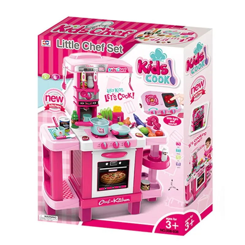 ( Net ) Little Chef Kitchen Set With Light And Sound