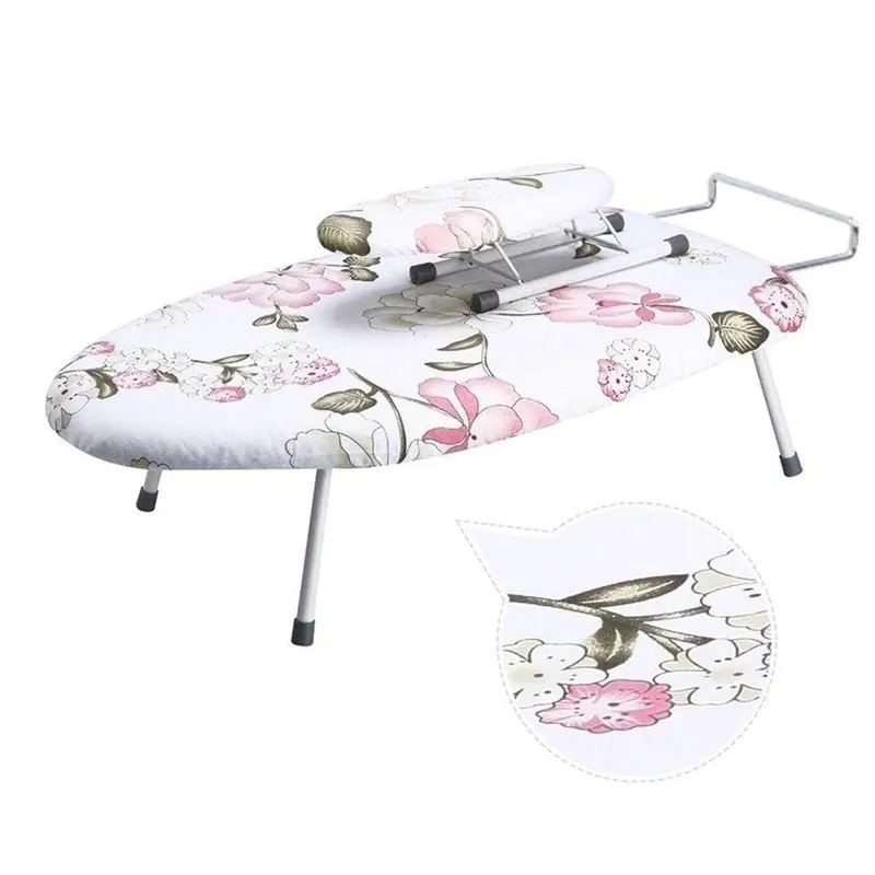 ( NET) Tabletop Ironing Board with Folding LegsFlowers