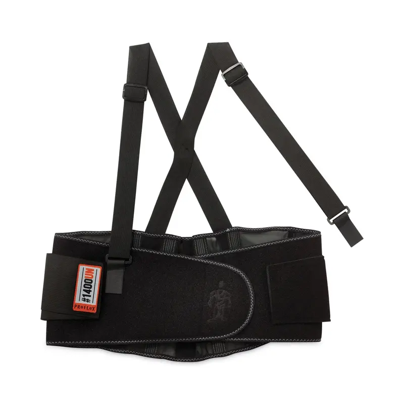 ProFlex 1400UN Universal Size Back Support Brace, One Size Fits All, 25" to 58" Waist, Black