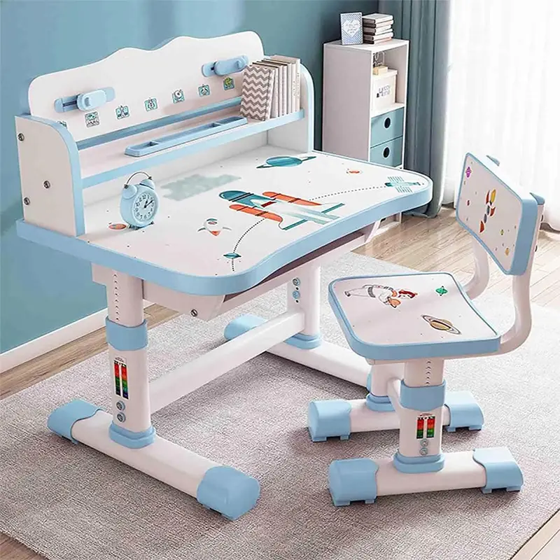 (Net)  Home Kids Desk and Chair SetBlue