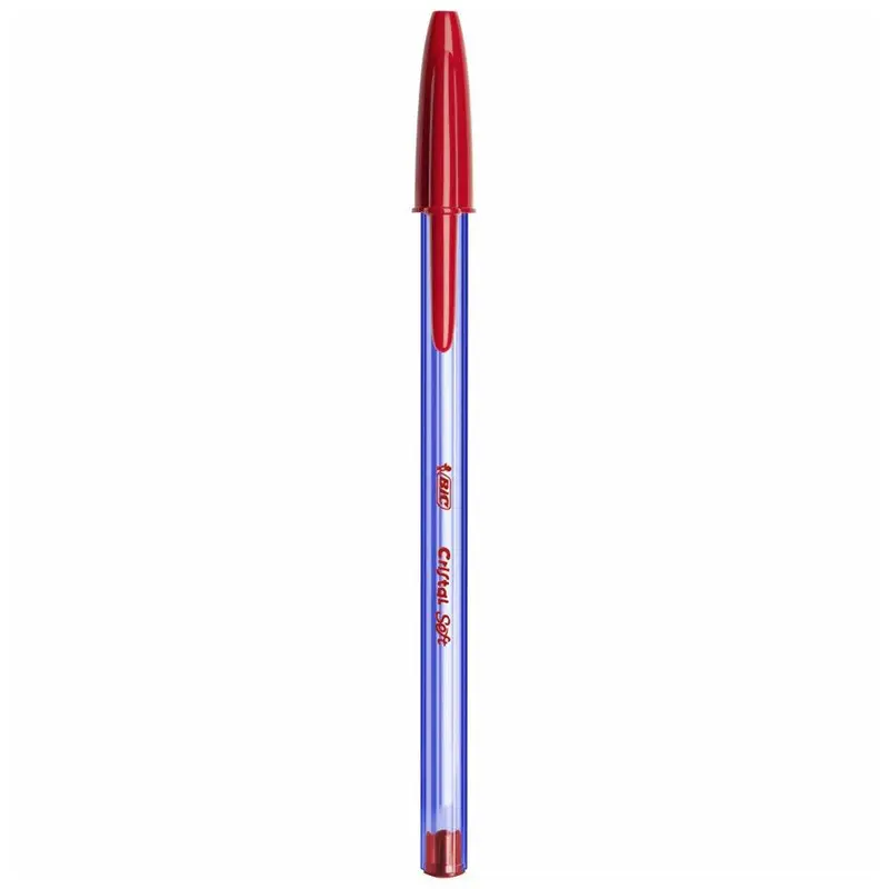 (NET) Bic Cristal Soft Pen / Red