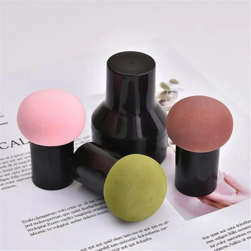 (NET) Cream And Powder Sponge Makeup PuffGreen