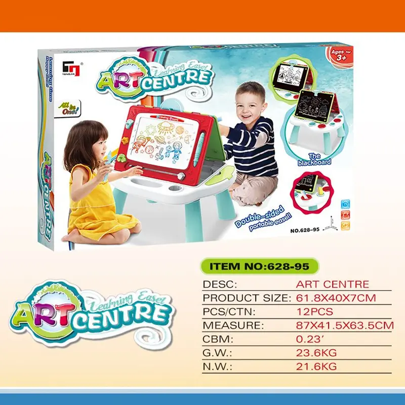 (Net) Double-Sided Magnetic Drawing Table - Interactive Educational Toy for Kids