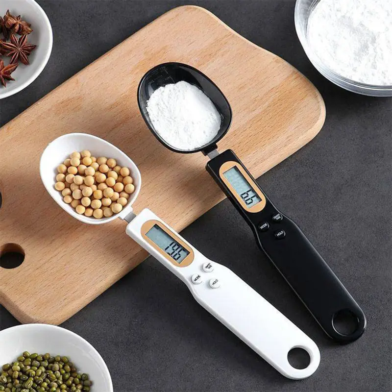 (NET) Electronic Kitchen Scale LCD Digital Measuring Food Spoon / 22FK207Bordeaux