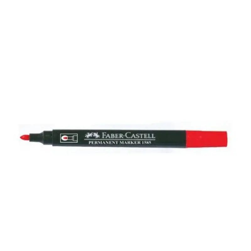 (NET) Faber Castle Permanent Marker Round Tip Red
