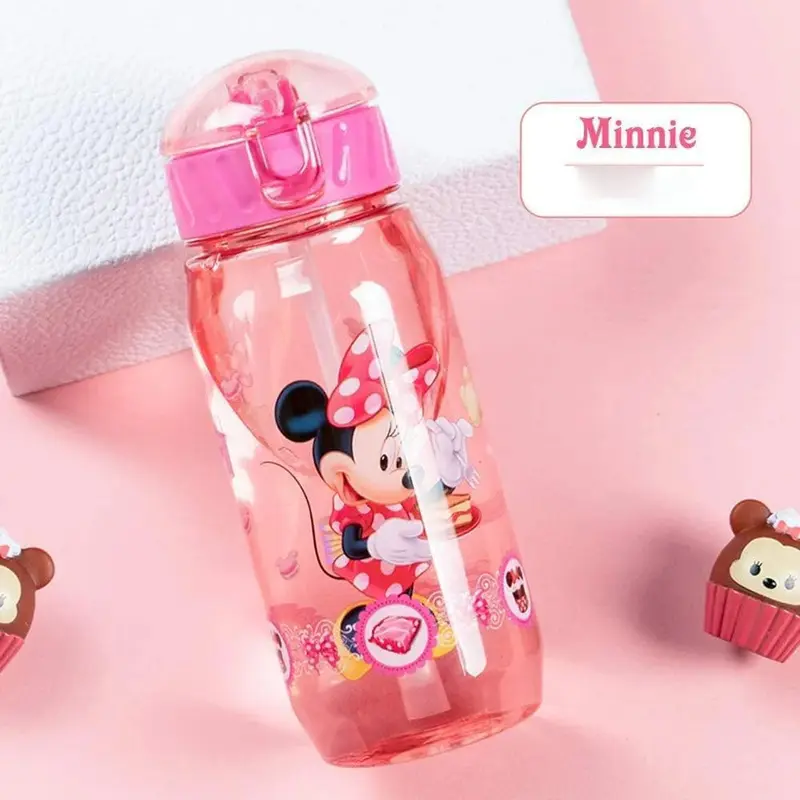 (NET) Kids Water Bottle With Straw 550 MLMini Mouse
