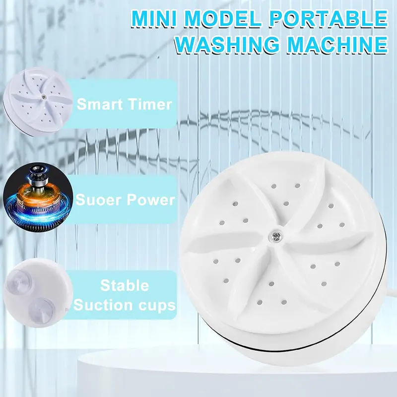 (Net) Newtic Ultrasonic Mini Washing Machine / KQ384