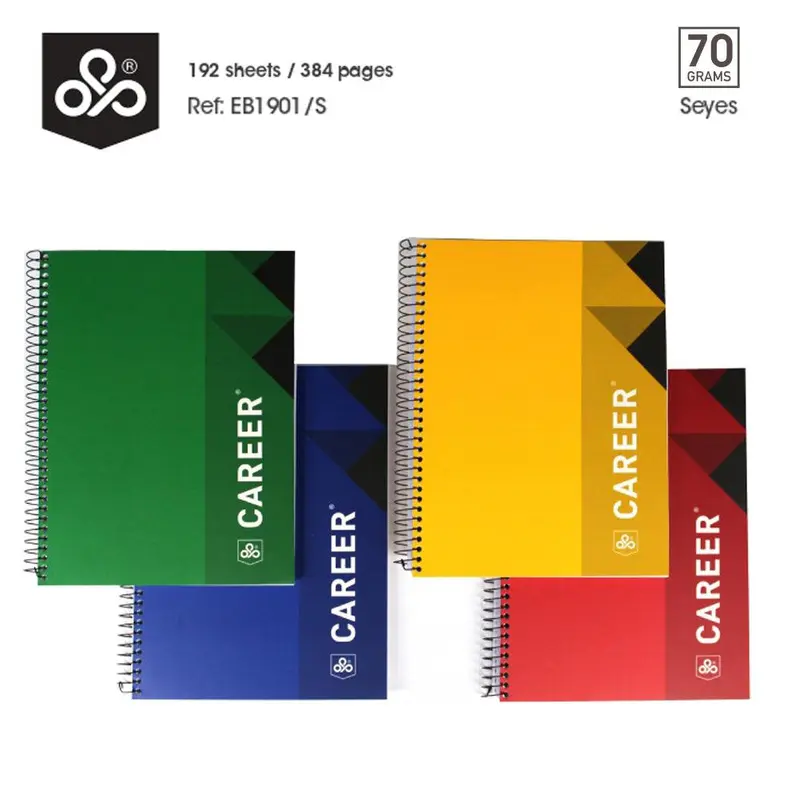 (NET) OPP Career Spiral Notebook 21 x 27.5 cm 192 sheets - SeyesRed