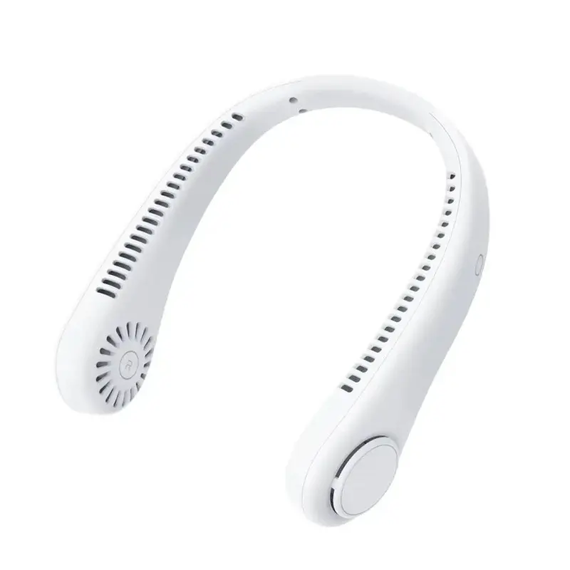 (NET) Personal Mini USB Bladeless Neck Fan 20HrsWhite