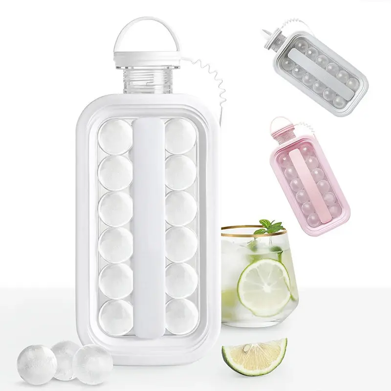 (Net) Portable Ice Ball Maker Bottle