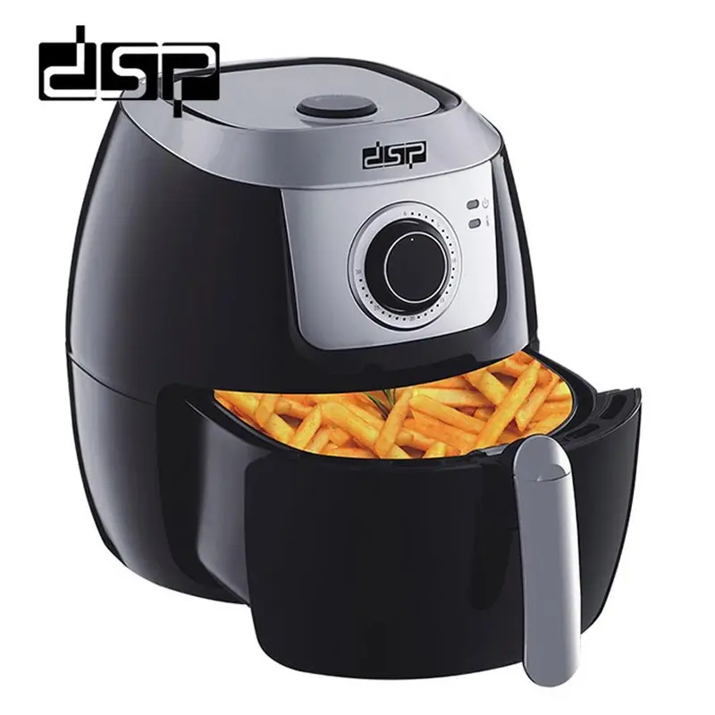 **(Net)** DSP High Power & Large Capacity Hot Air Healthy Fryer 5.0L 1800WBlack