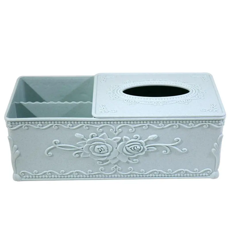 2 Compartment Plastic Table Organizer / MW-774Light Green